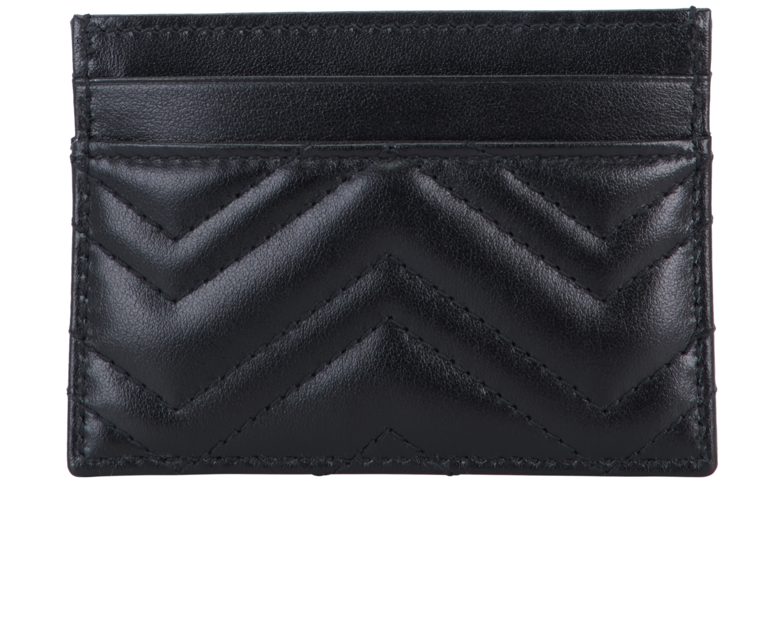 Gucci Marmont Card Holder, &pound;175, Accessories, Black, Leather, Back view